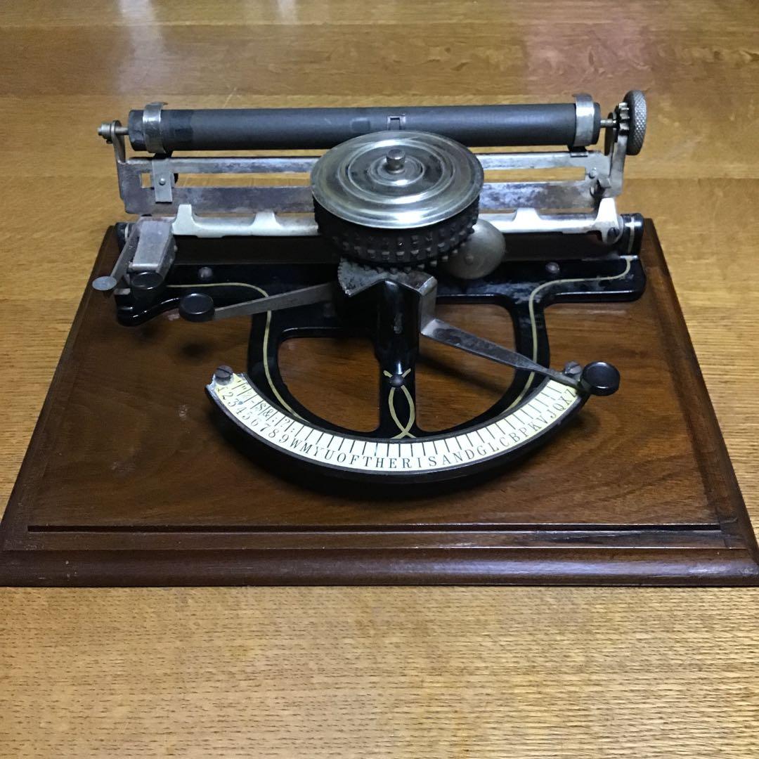 アンティーク　ピープルズタイプライター　1890年代アメリカ製　激レア
