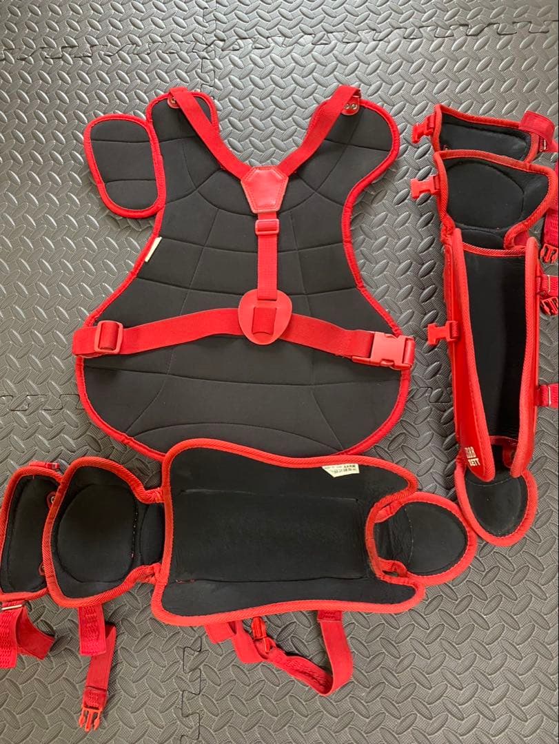 ゼット ZETT 軟式用 防具6点セット キャッチャー　プロテクター　中古