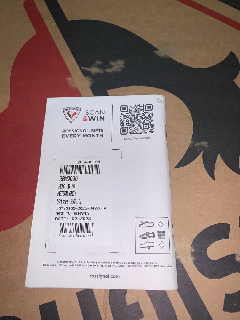 23/24 ロシニョールHERO JR65【24.5】