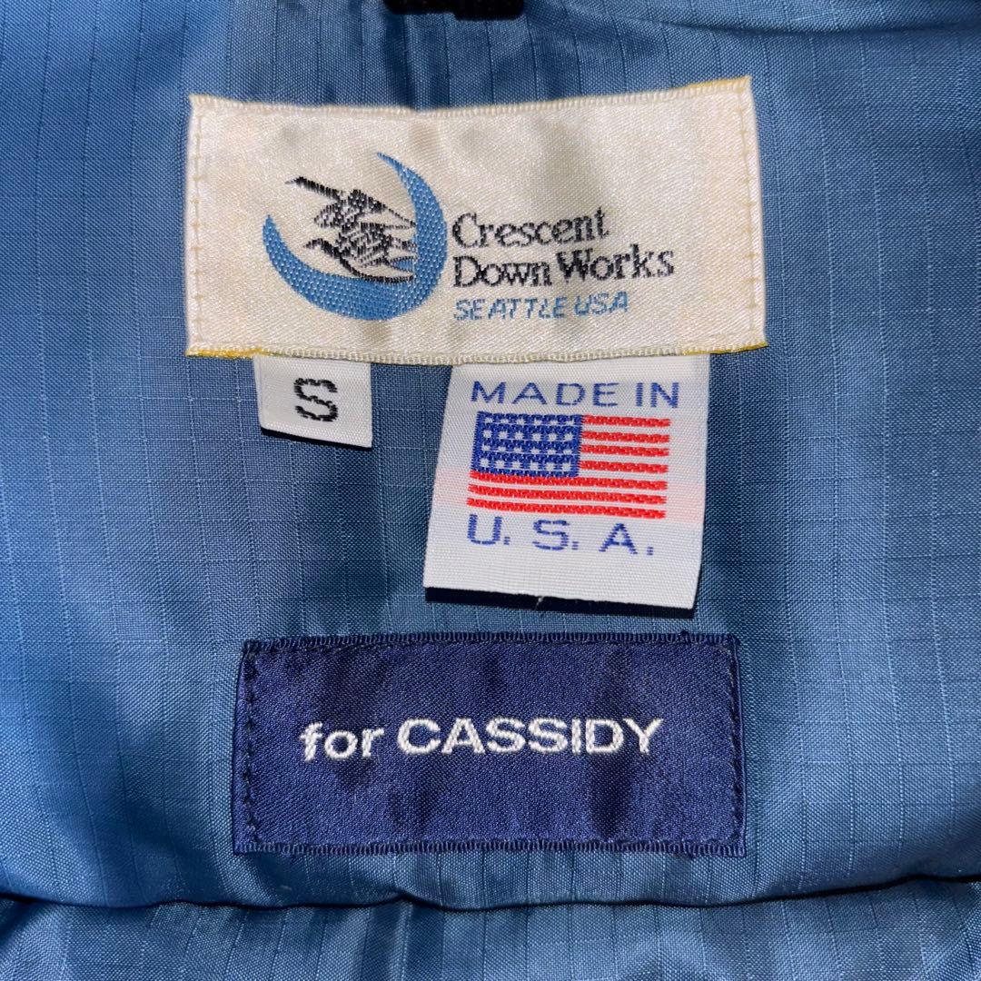 【USA製 ウール】 CRESCENT DOWN WORKS ダウンベスト S