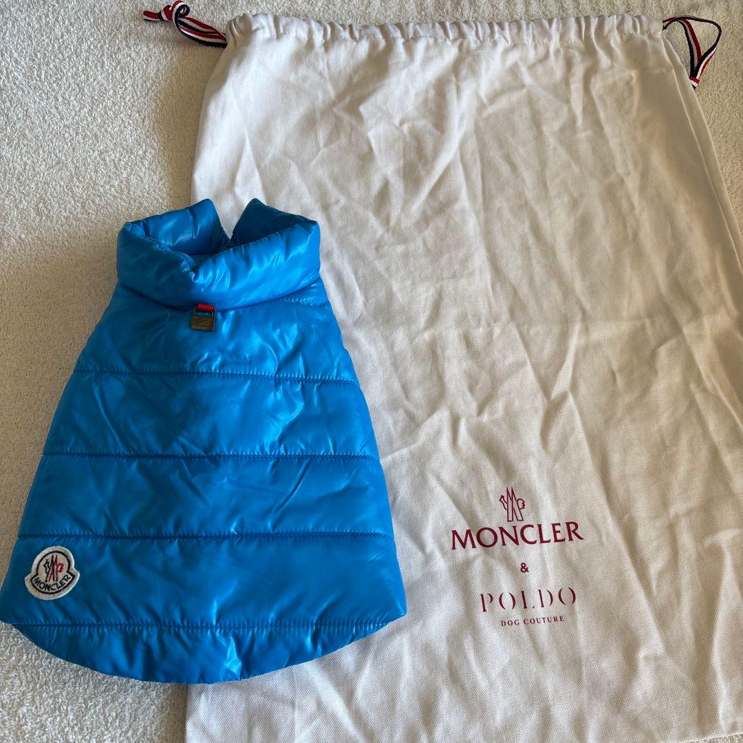 MONCLER 犬服 青 サイズ1 ダウンジャケット