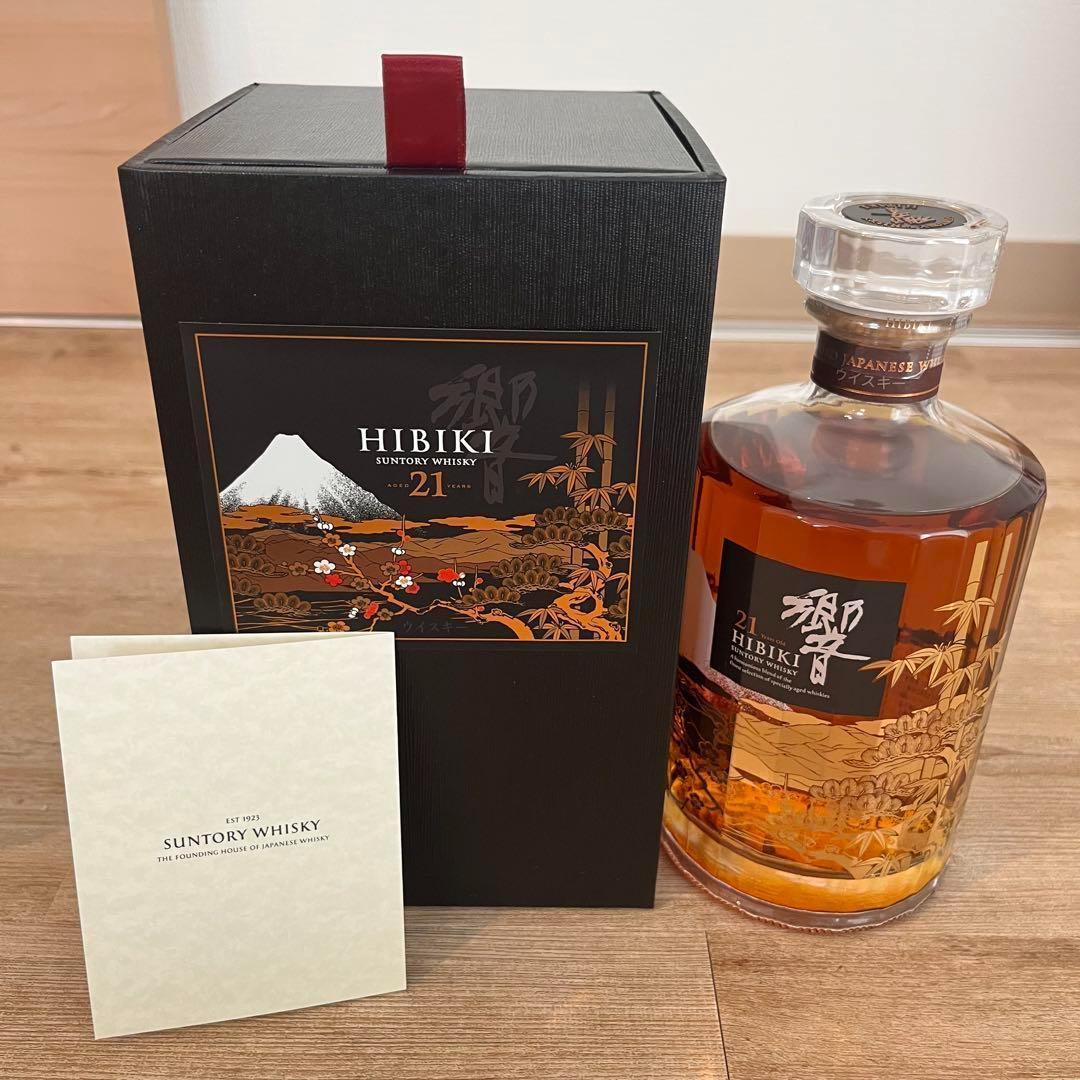 新品未開封 響21年 花鳥風月意匠ボトル　免税店限定　サントリー　ウィスキー