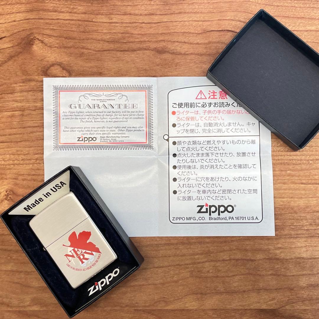 【新品未使用】ZIPPO エヴァンゲリヲン ネルフ ライター 赤銀 ジッポ