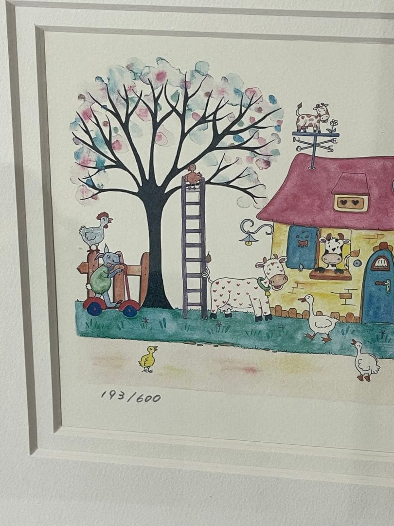 希少　Clyv クリーブ 額装 直筆サイン　限定版画　インテリア