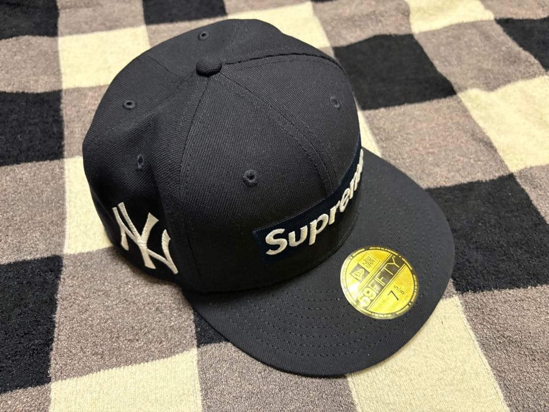 Supreme new era 59FIFTY 7 5/8 ネイビー