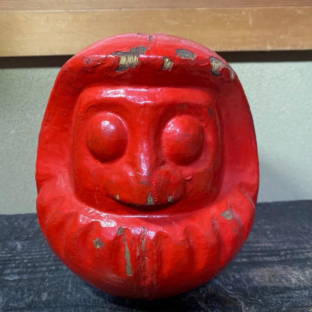 郷土玩具赤達磨張子の型15cm18cm12cm