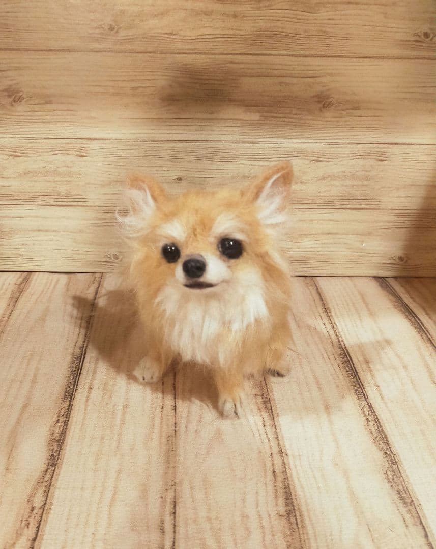 羊毛フェルト　ハンドメイド　犬　チワワ
