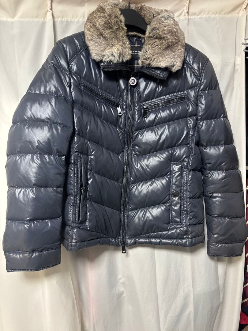BURBERRY BLACK LABEL ファー付きダウン