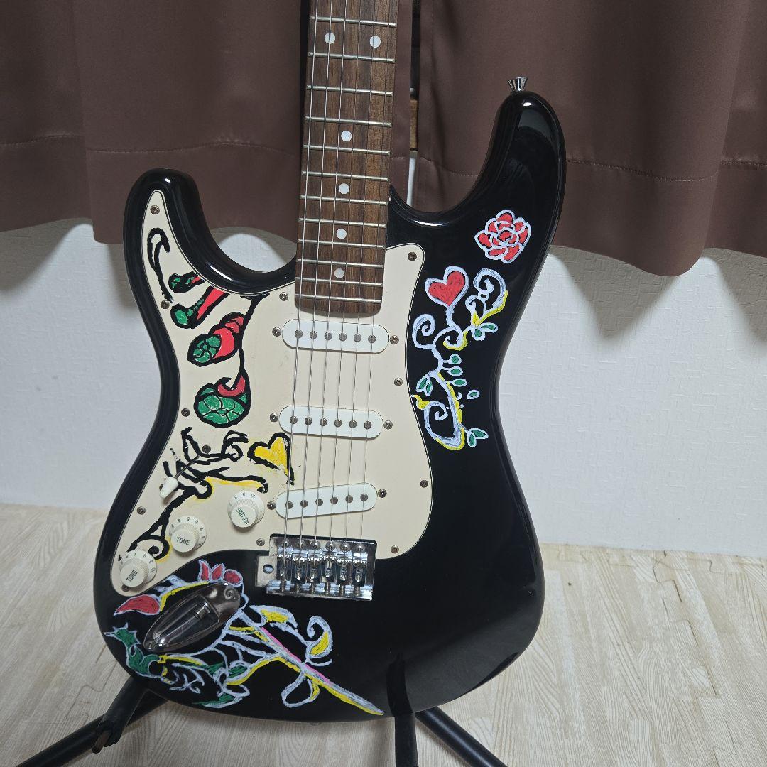 ジミヘン仕様　サイケペイント ストラトキャスタータイプ エレキギター