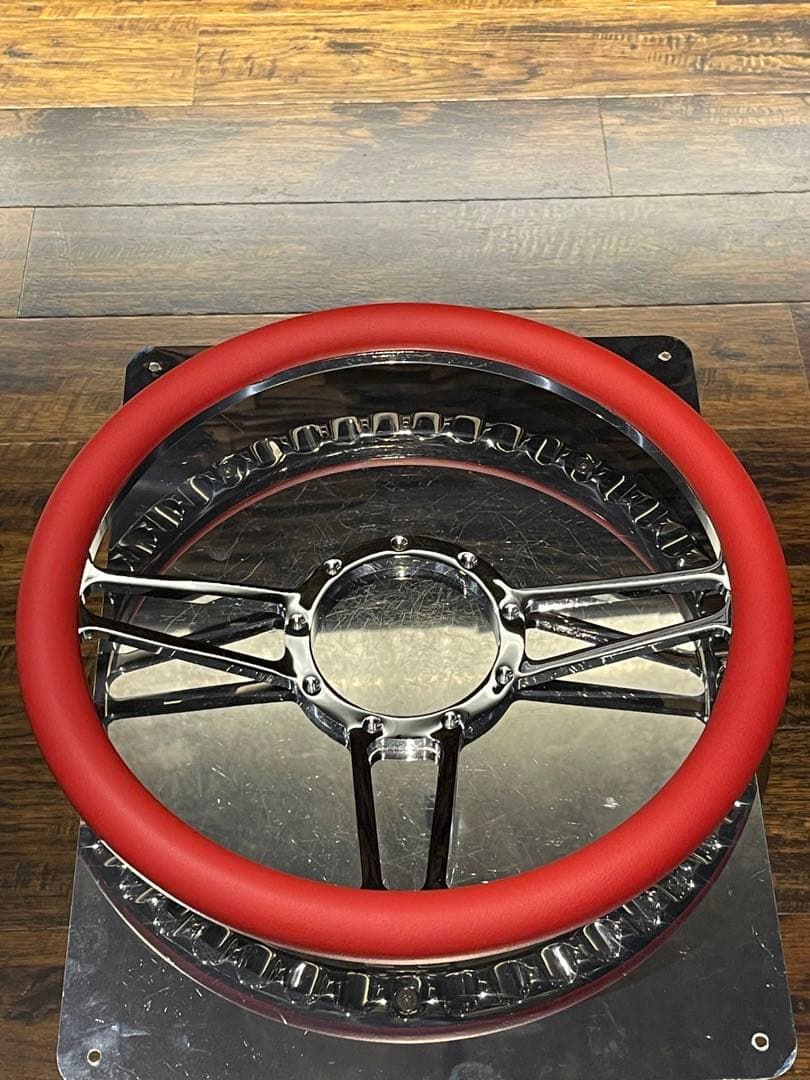 TMI アメリカ製 GT 14インチ ステアリングホイール レザーハーフラップ