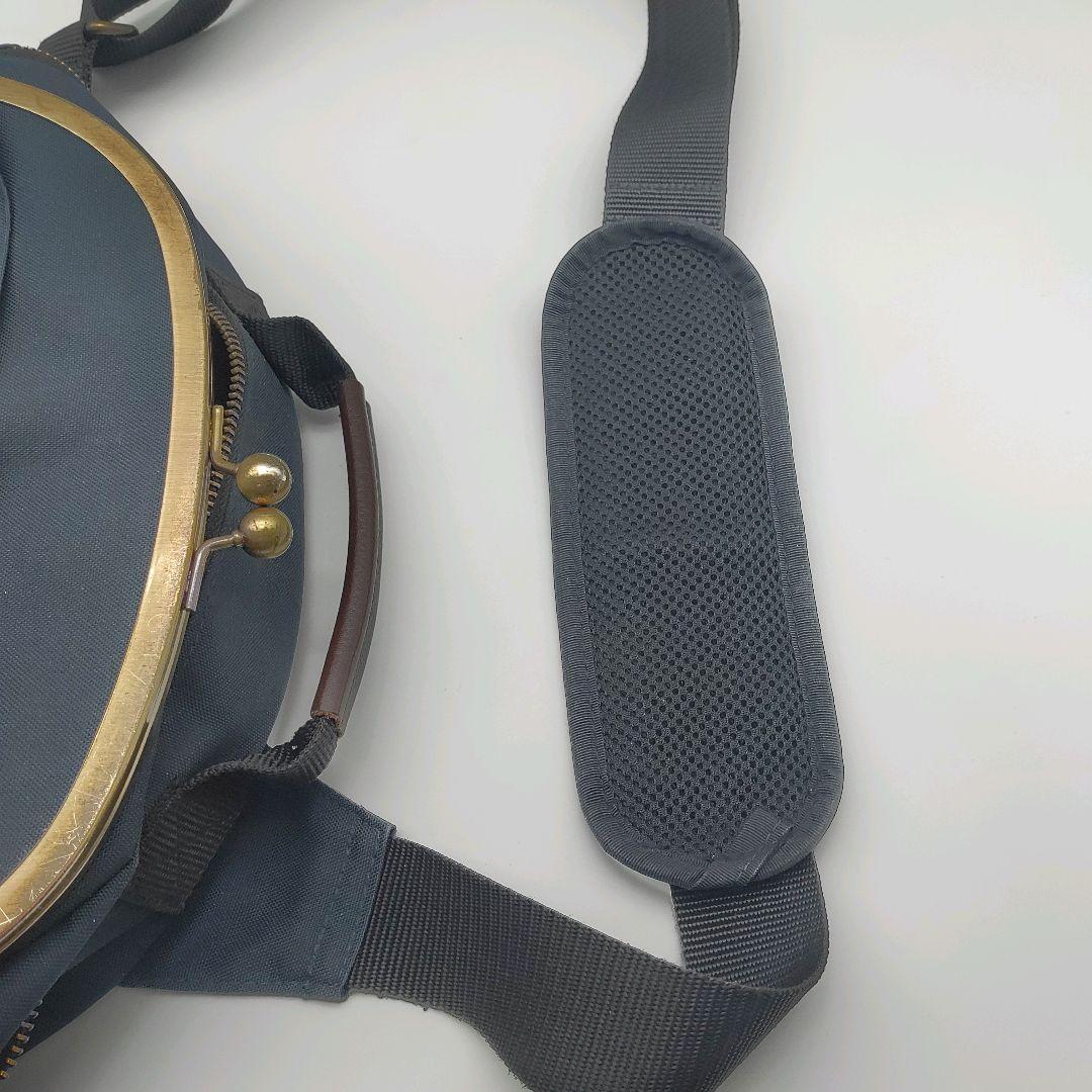 AYANOKOJI　アヤノコウジ　がま口ボディバッグ　ネイビー