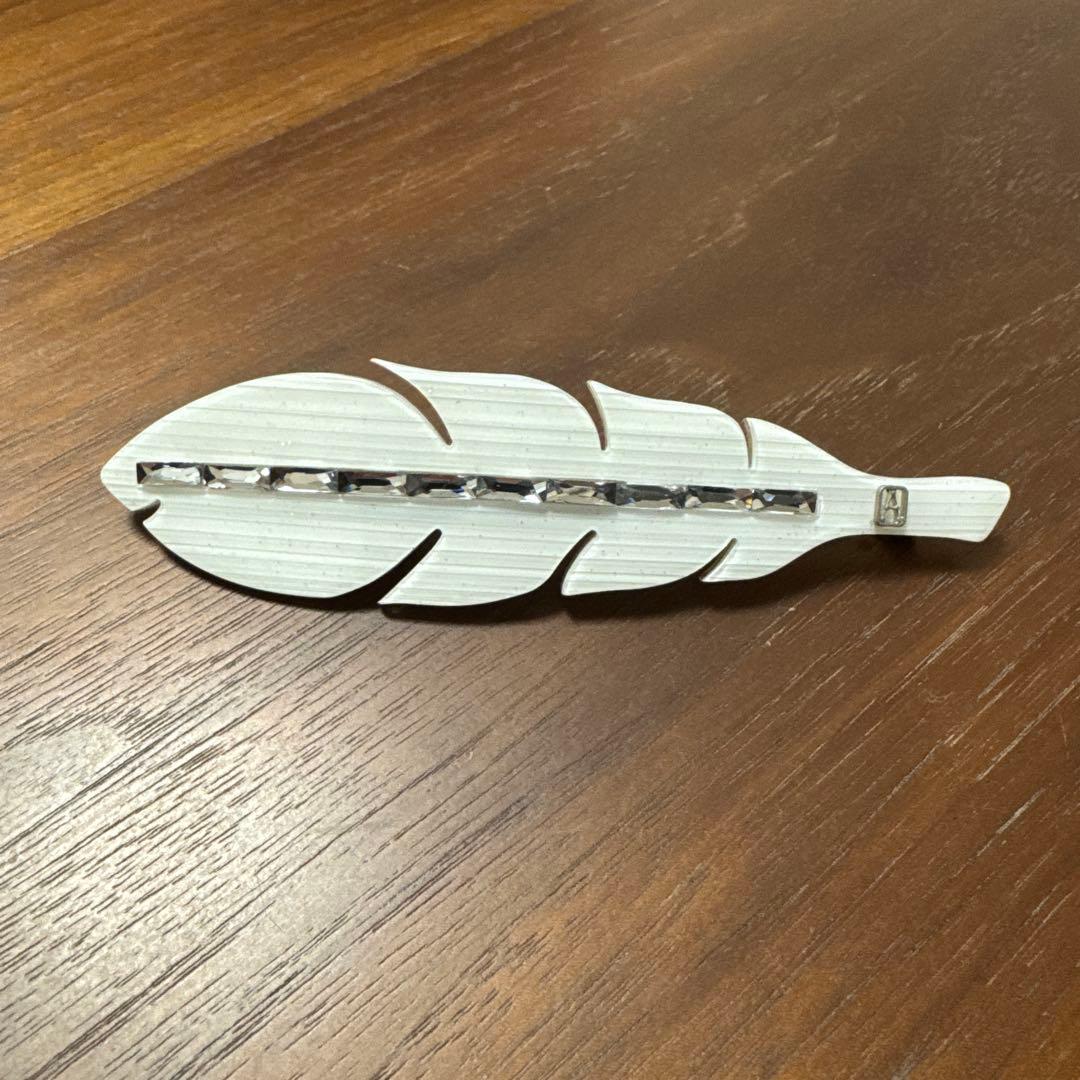 《美品》ALEXANDRE DE PARIS 羽ヘアクリップ　バレッタ