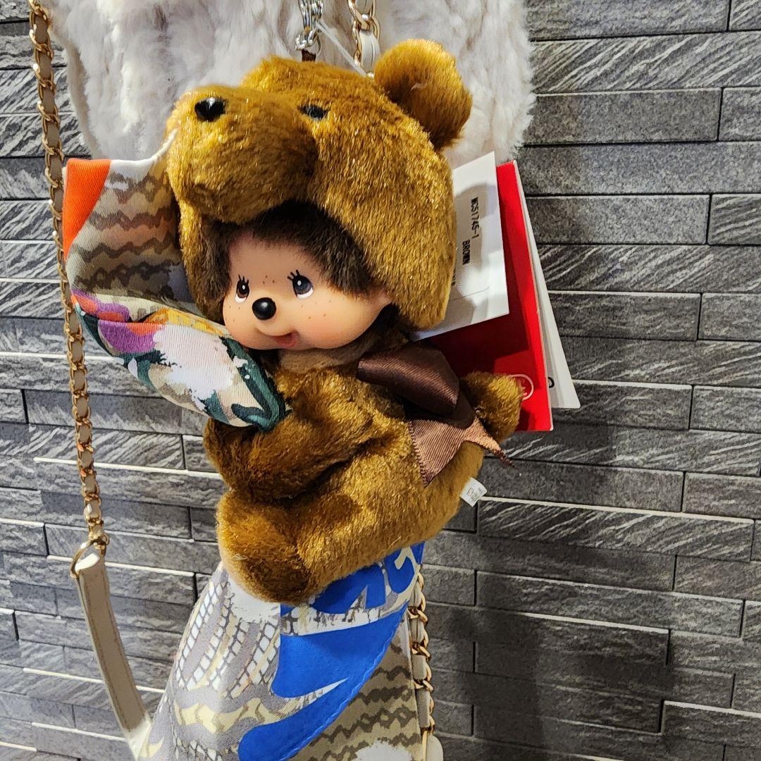 モンチッチバッグチャームキーチェーングローブホルダースウィートブラウン2点セット