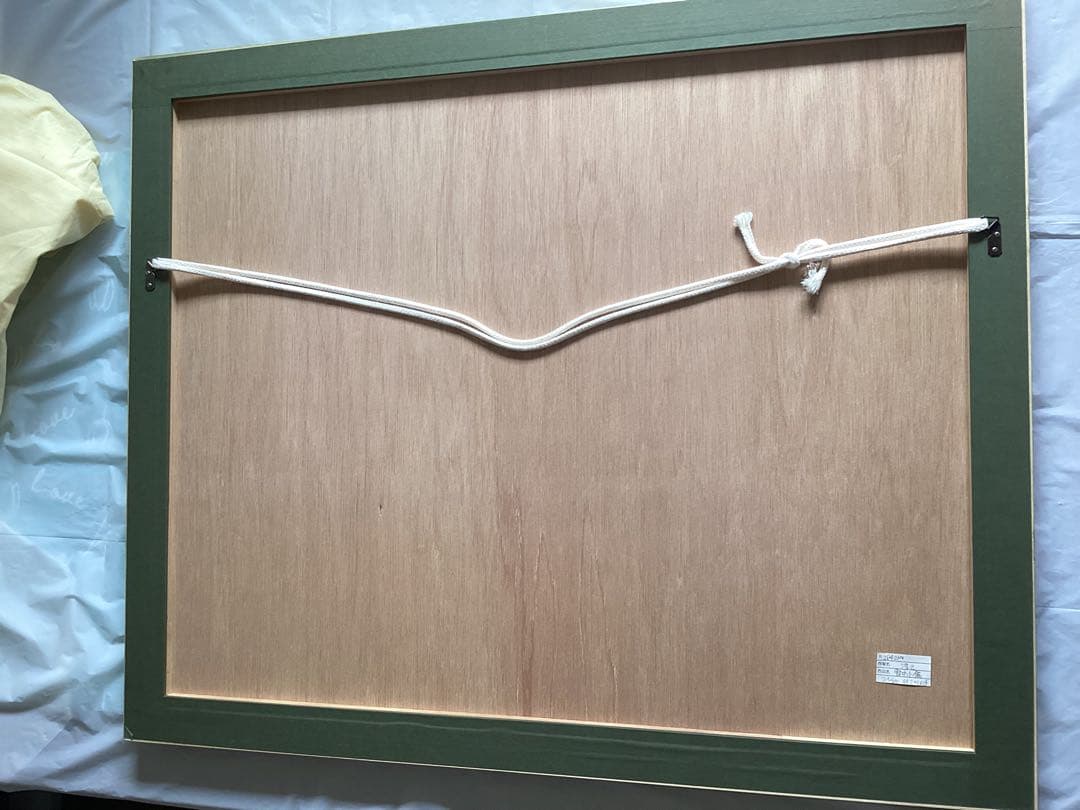 上村淳之　版画　「雪中小禽」直筆サイン・エディション　美品　日本画 金色フレーム