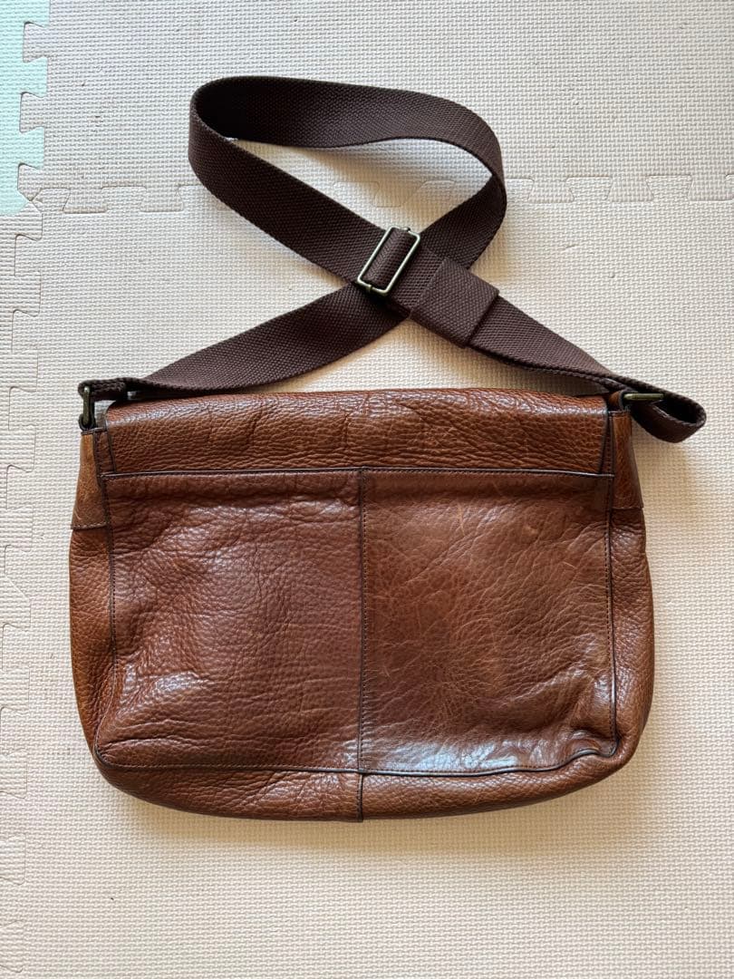 の*の様 絶版希少 美品 OLD GAP オールレザー メッセンジャーバッグ