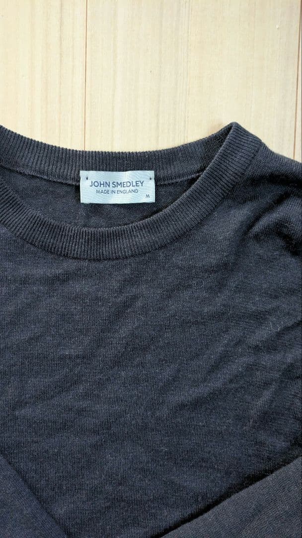 ジョンスメドレー　24g M ウール　ダークグレー