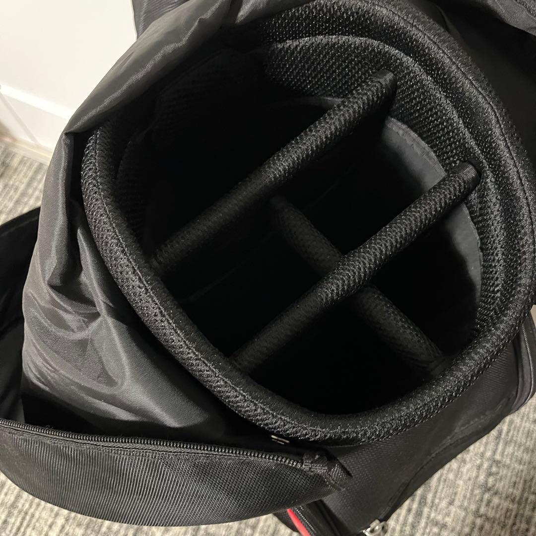 TaylorMade キャディバッグ 黒 赤