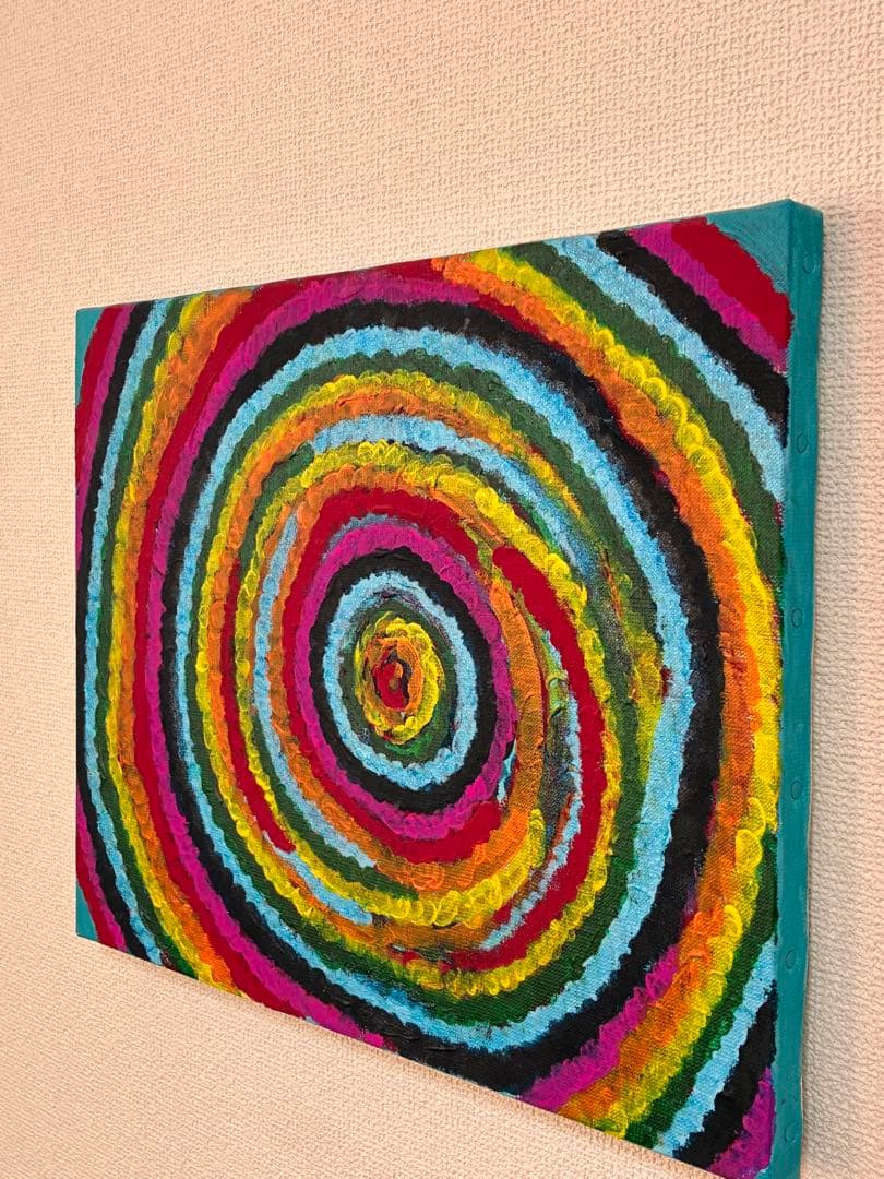 抽象アクリル画　インテリア