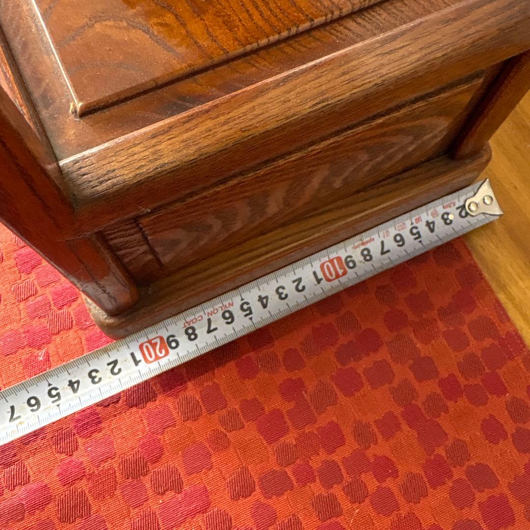 天然木　段違飾り棚　茶箪笥　ミニ