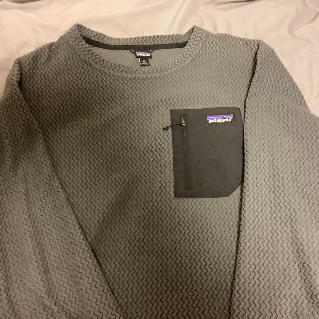 パタゴニア　メンズ　R1エア　クルー　プルオーバー　グリッドフリー