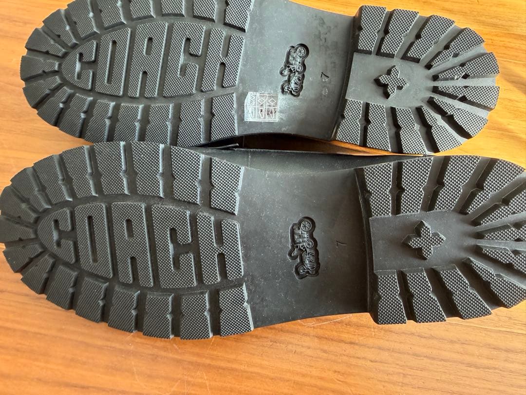 COACH★コーチ ブラック ローファー 24cm