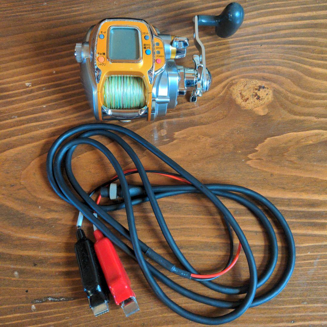 オレンジ 電動リール デジタル表示