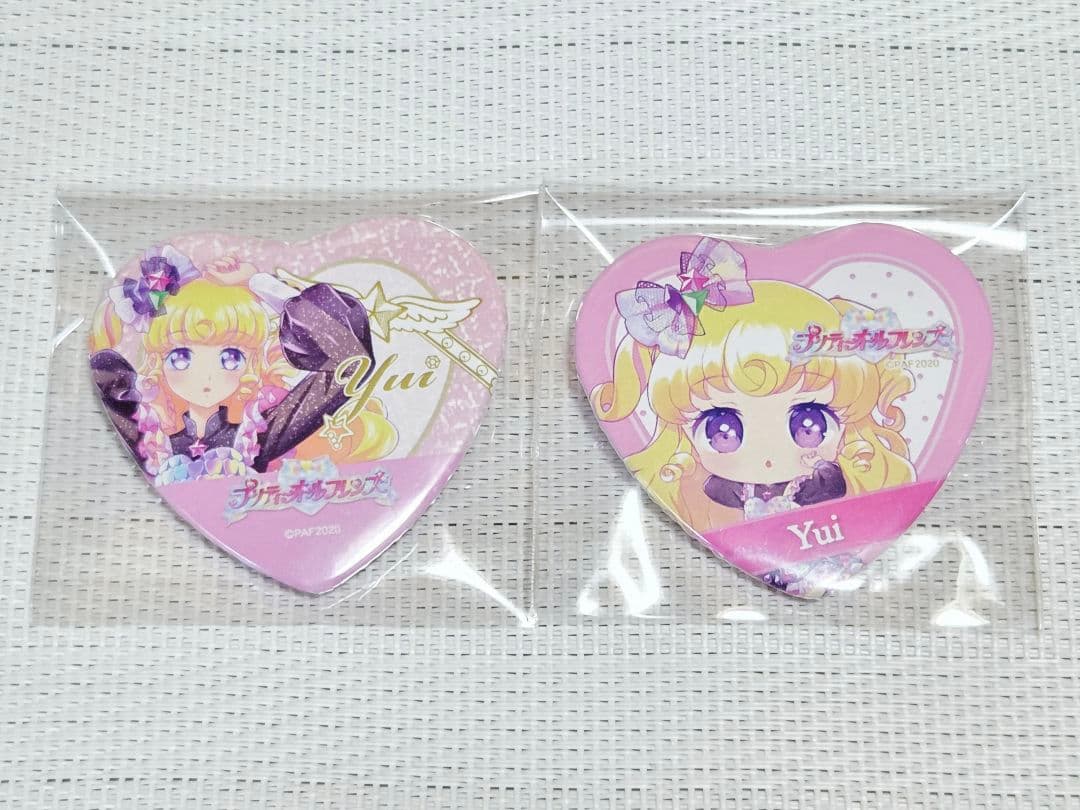 ◆メルカリ便◆　プリパラ　夢川ゆい　ゆい　缶バッジ　ハート　アモカフェ