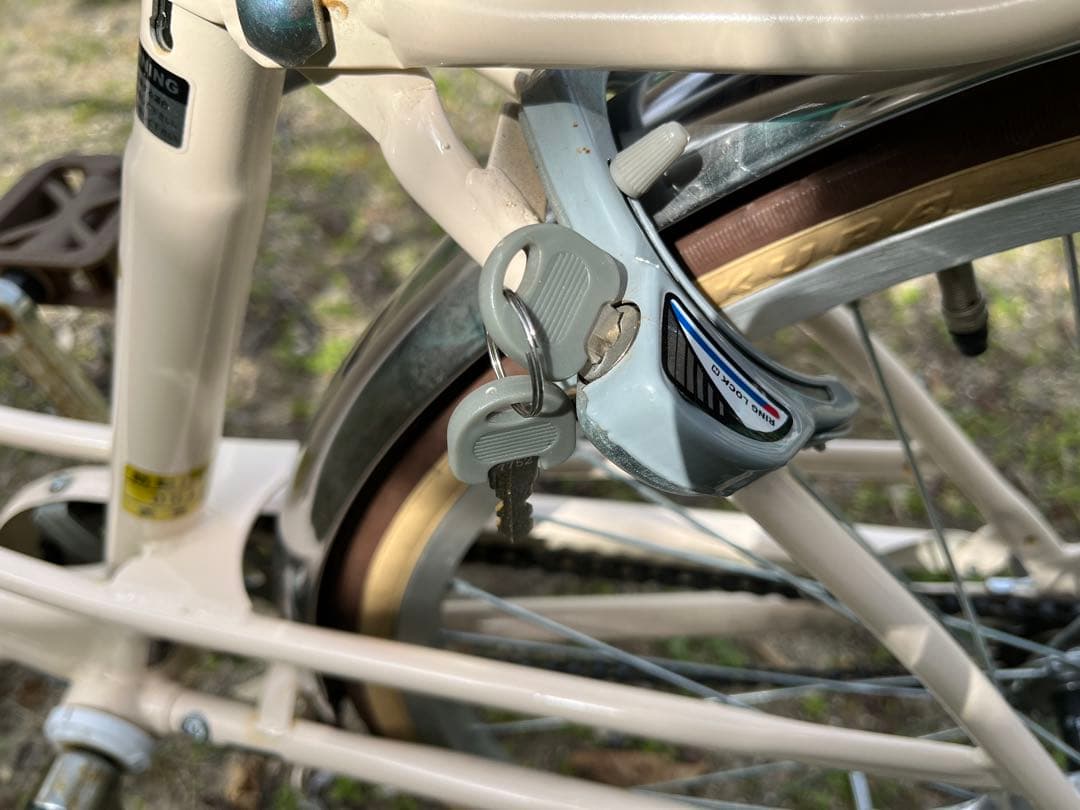 フェリーク ジュニア自転車24インチ　クリーム　アサヒ