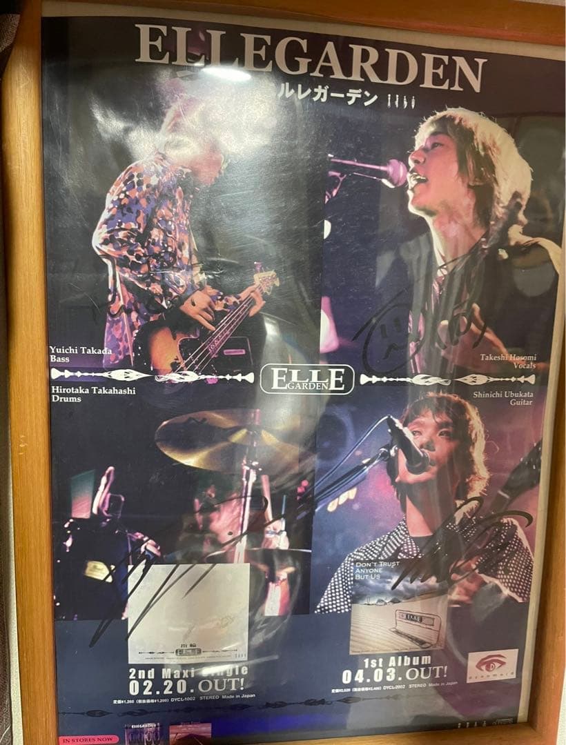 ELLEGARDEN 直筆サイン入りポスター