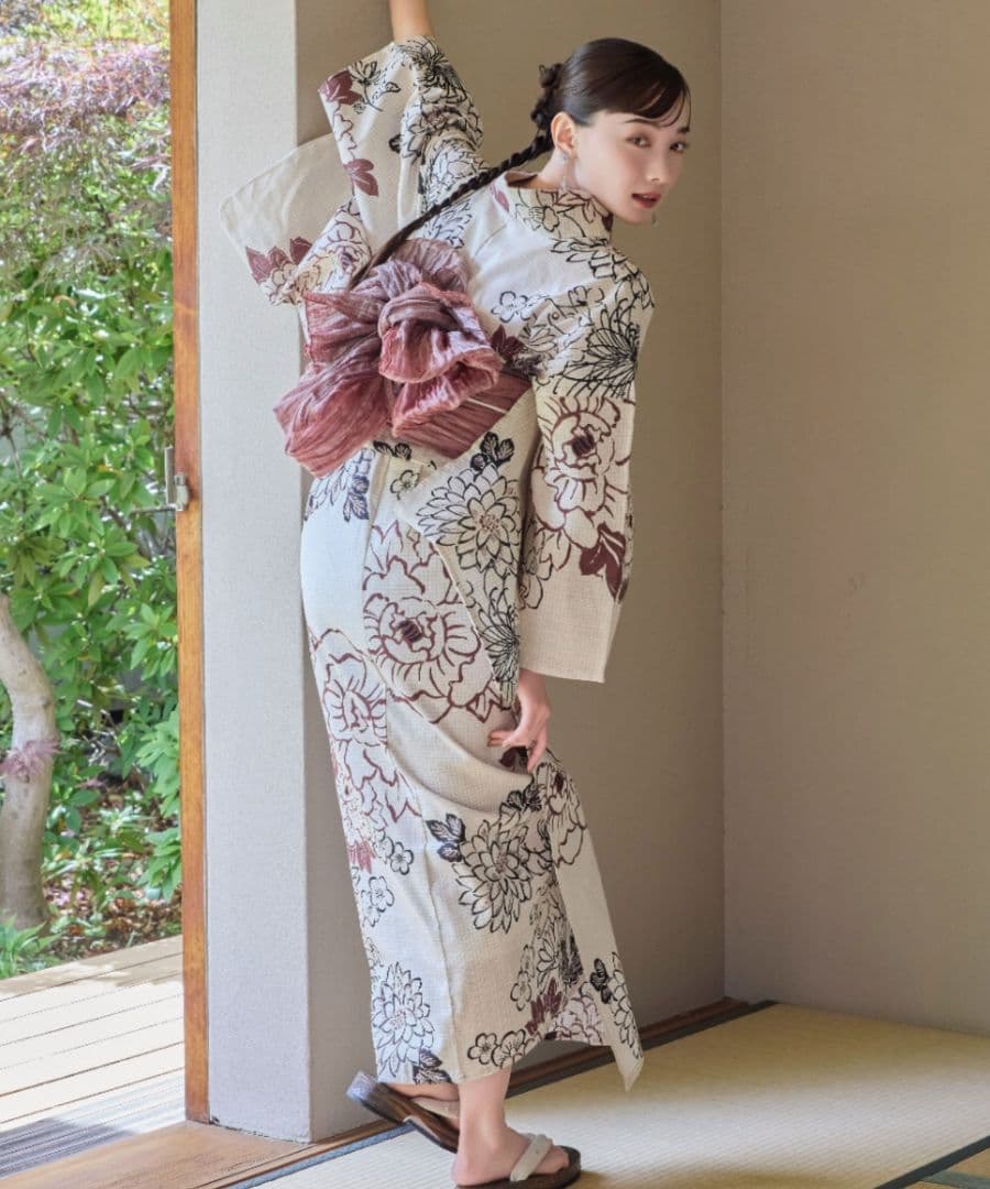 hinari × utatane浴衣セット 牡丹　Size S