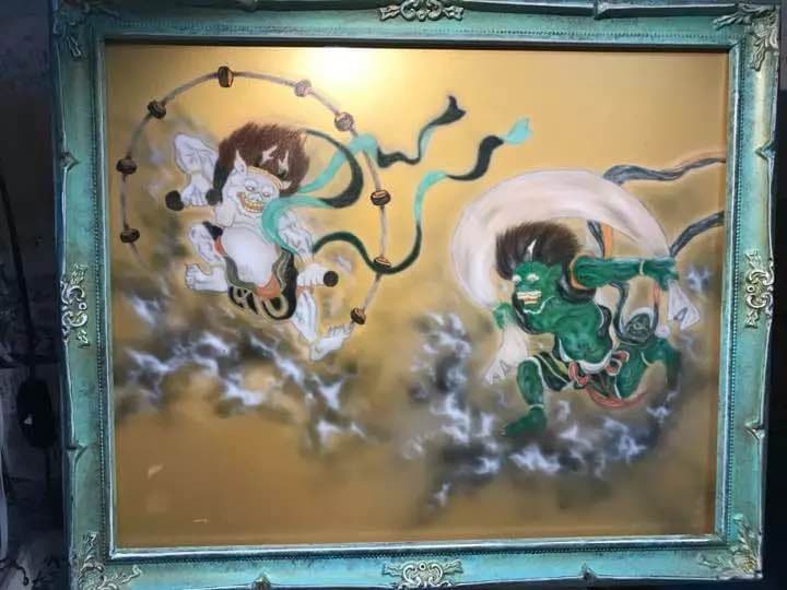 風神雷神エアーブラシ画です。