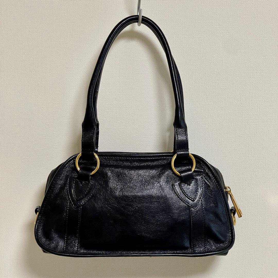 MARC JACOBS 本革2WAYハンドバッグ 黒 美品