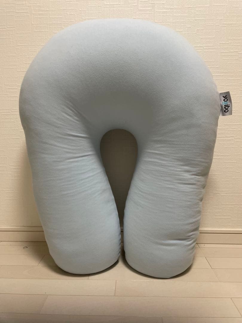 yogibo U字型ビーズクッション ライトブルー