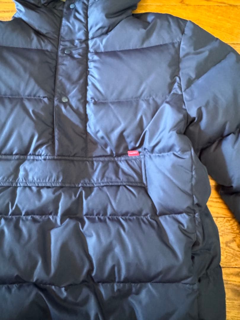 ぐ*ぅ様 シュプリーム　ネイビー フード付きダウンパーカー