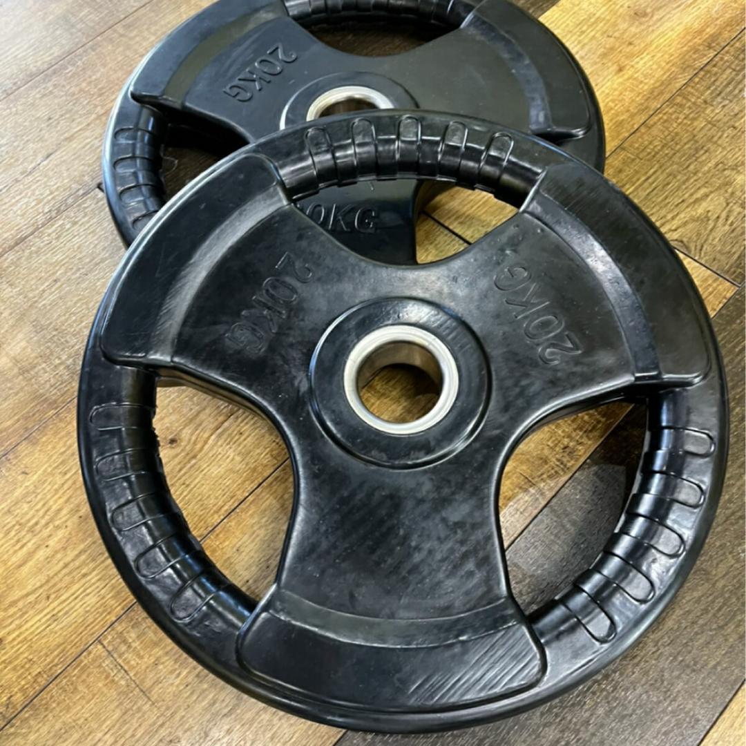 50mm ラバープレート20kg 2枚15kg 2枚10kg  2枚