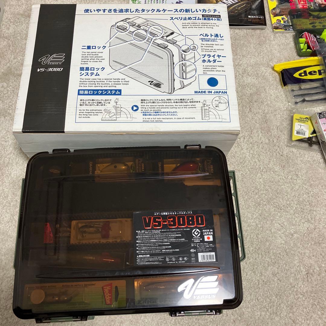 バス釣り引退セット　タックルボックス　ハードルアー・ソフトルアー・ベイトリール等