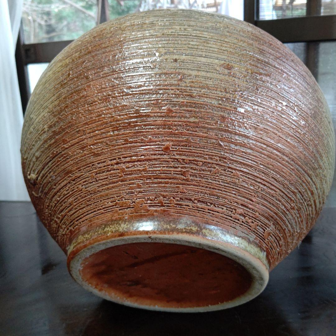 陶器製丸型容器 取っ手付き