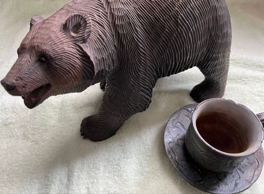 マ*ー様 北雪作　茂木多喜治　木彫り熊　北海道　八雲　骨董品