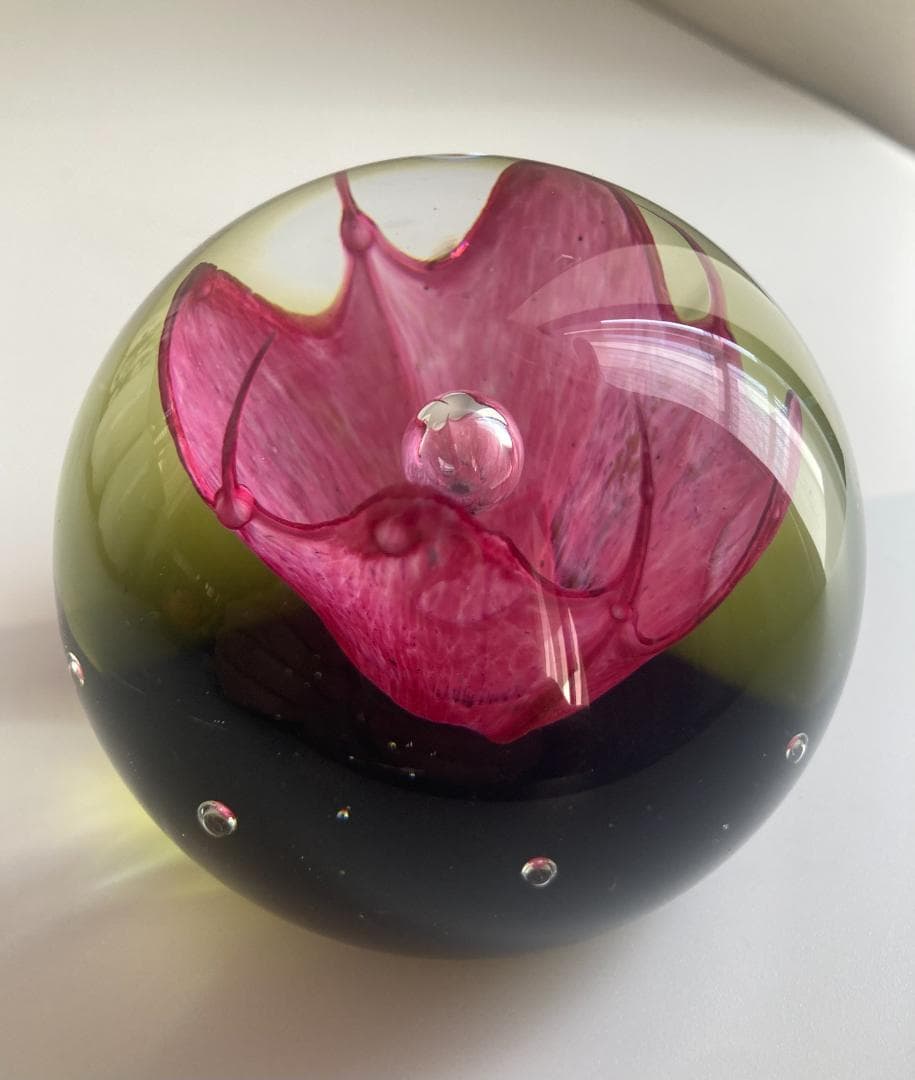 Caithness ケイスネス ペーパーウエイト DREAM FLOWER