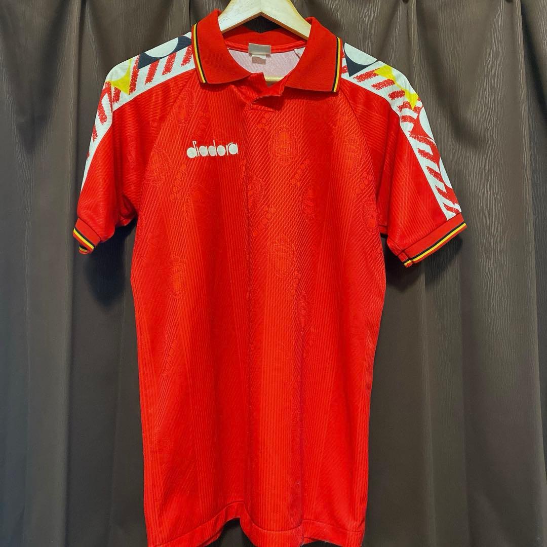 サッカー ユニフォーム 90s ワールドカップ FIFA 赤い悪魔 ベルギー代表