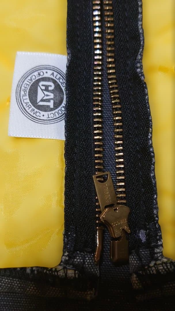 CAT(キャタピラー) ダック地 黒ワークベスト80s90sビンテージ