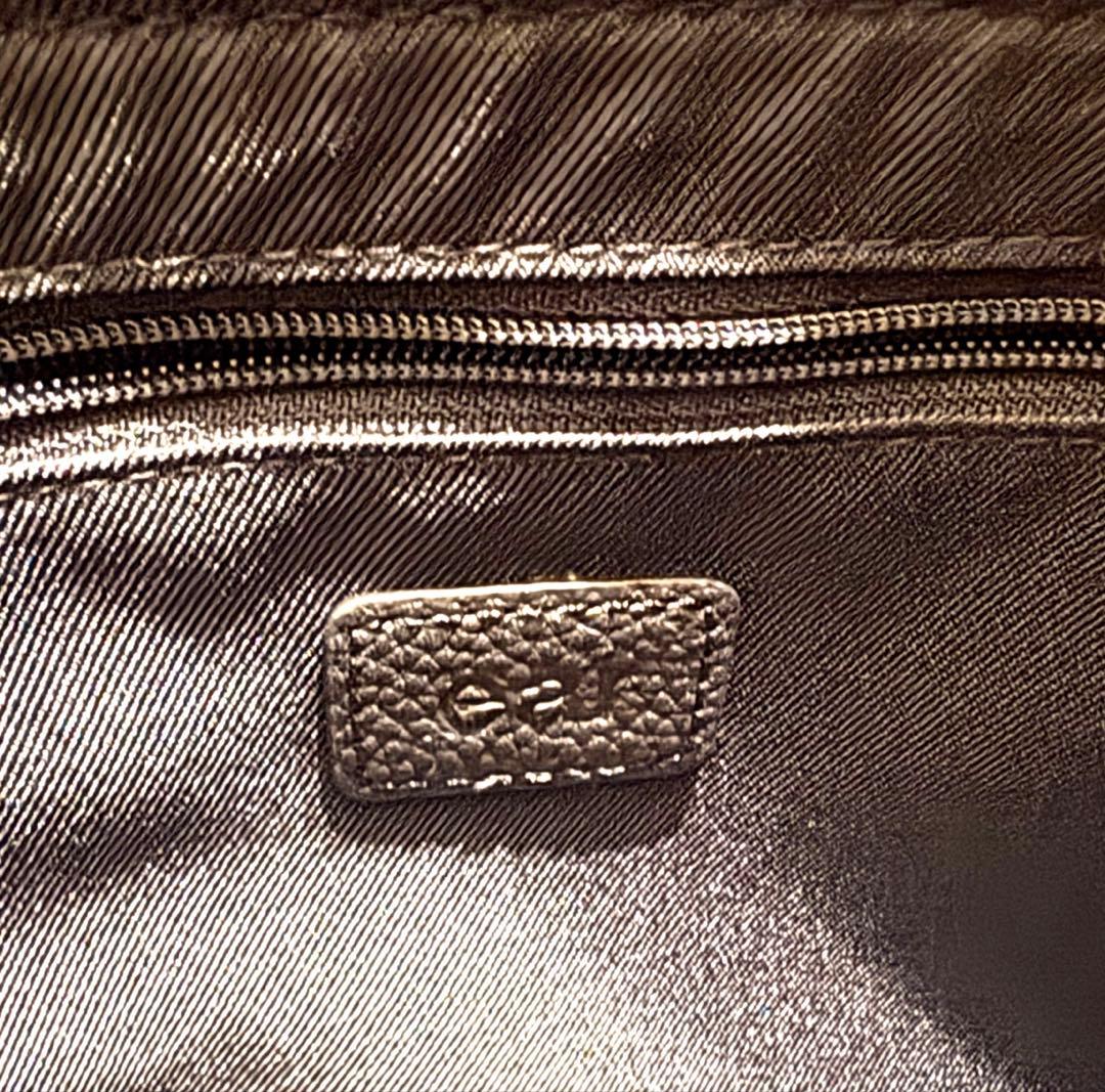 ear PAPILLONNER 本革　ワイドテープショルダーバッグ/ボディバッグ