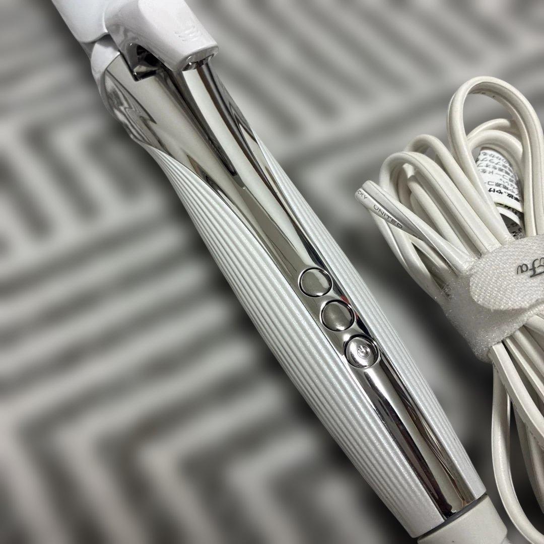 ReFA カールヘアアイロン 32ミリ　ホワイト・シルバー