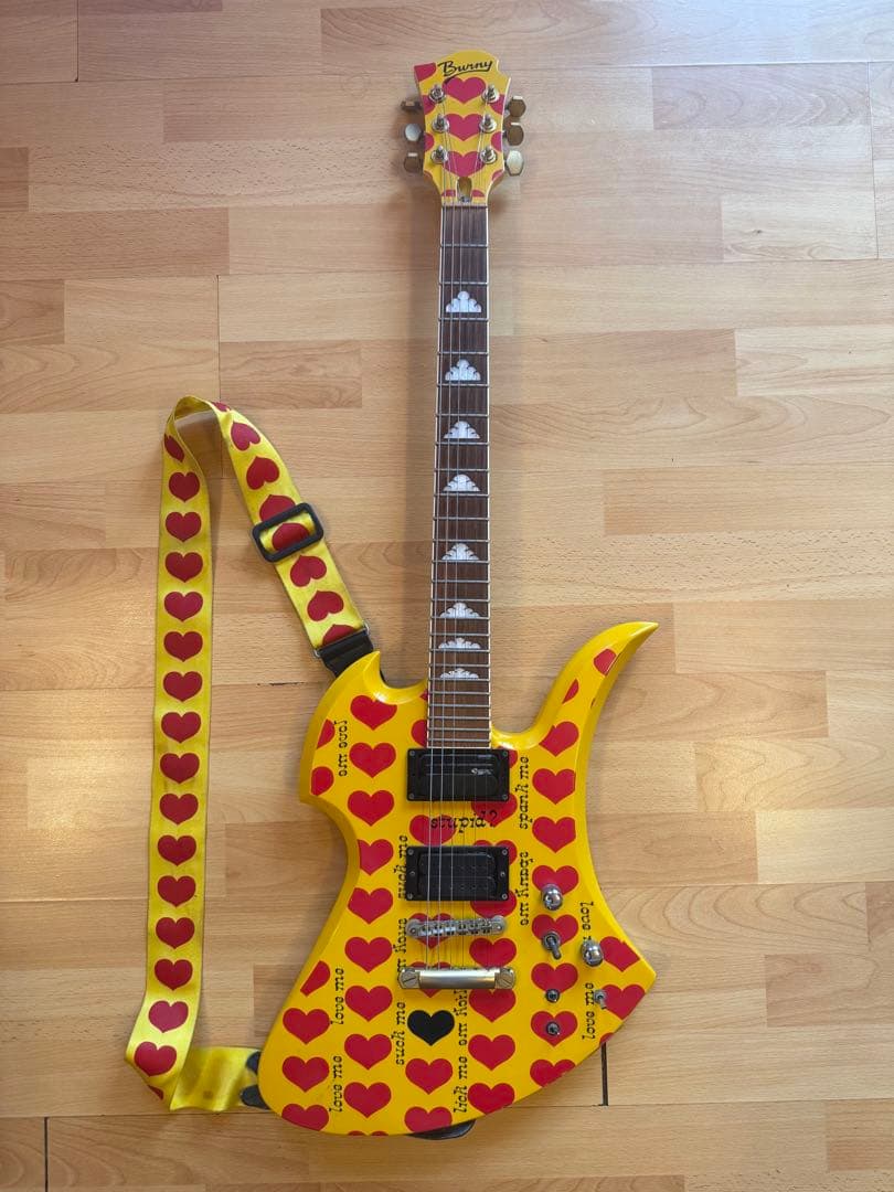 イエローハート ギター Burny MG-145S hide