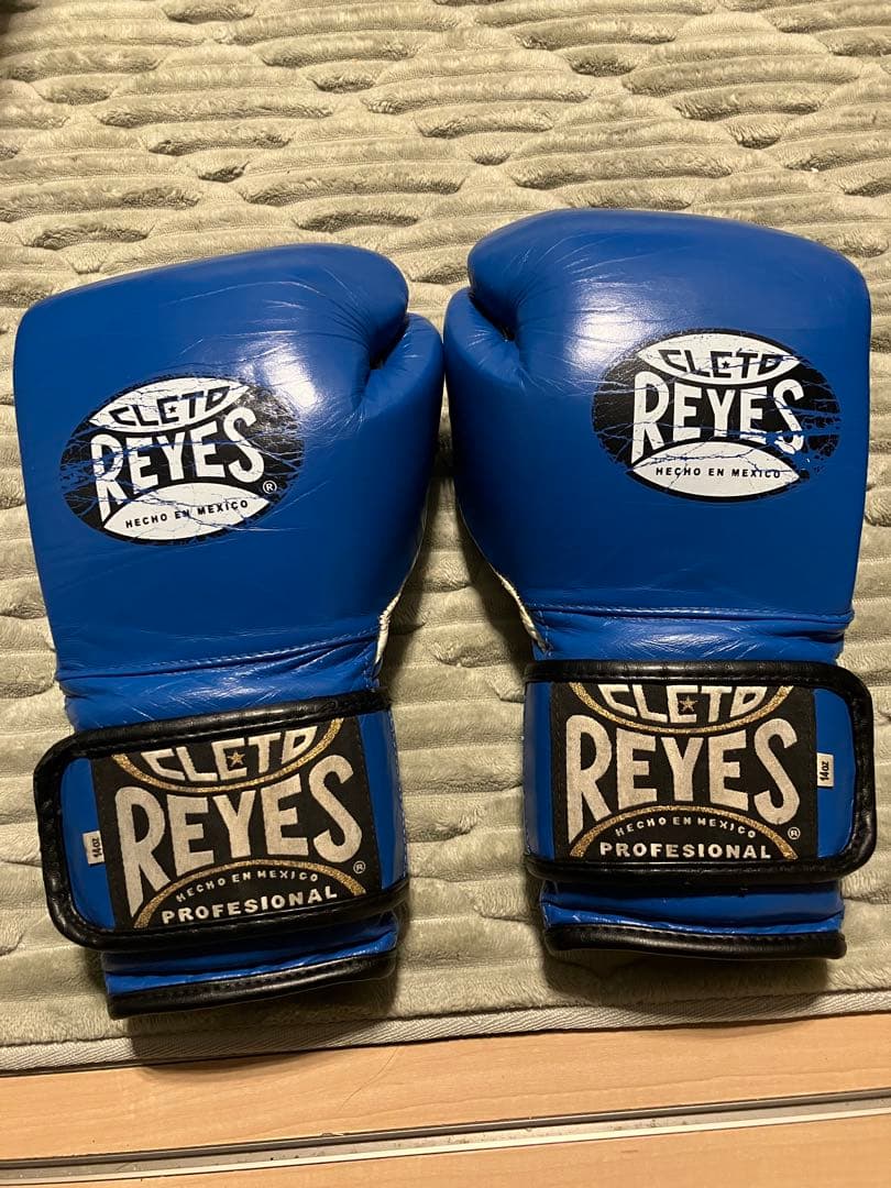 CLETO REYES ボクシンググローブ 青　14オンス　レイジェス
