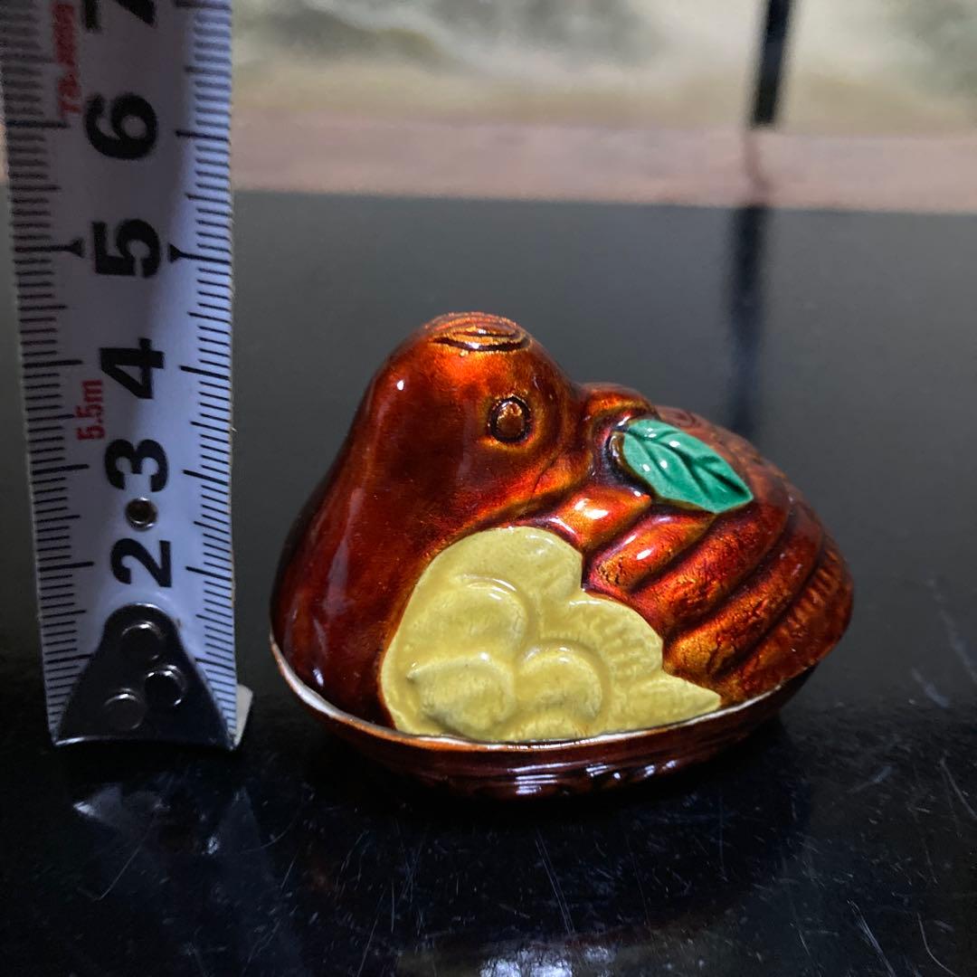 茶道具　香合『交趾白檀』『花喰鳥香合』　 【中村翠嵐造】