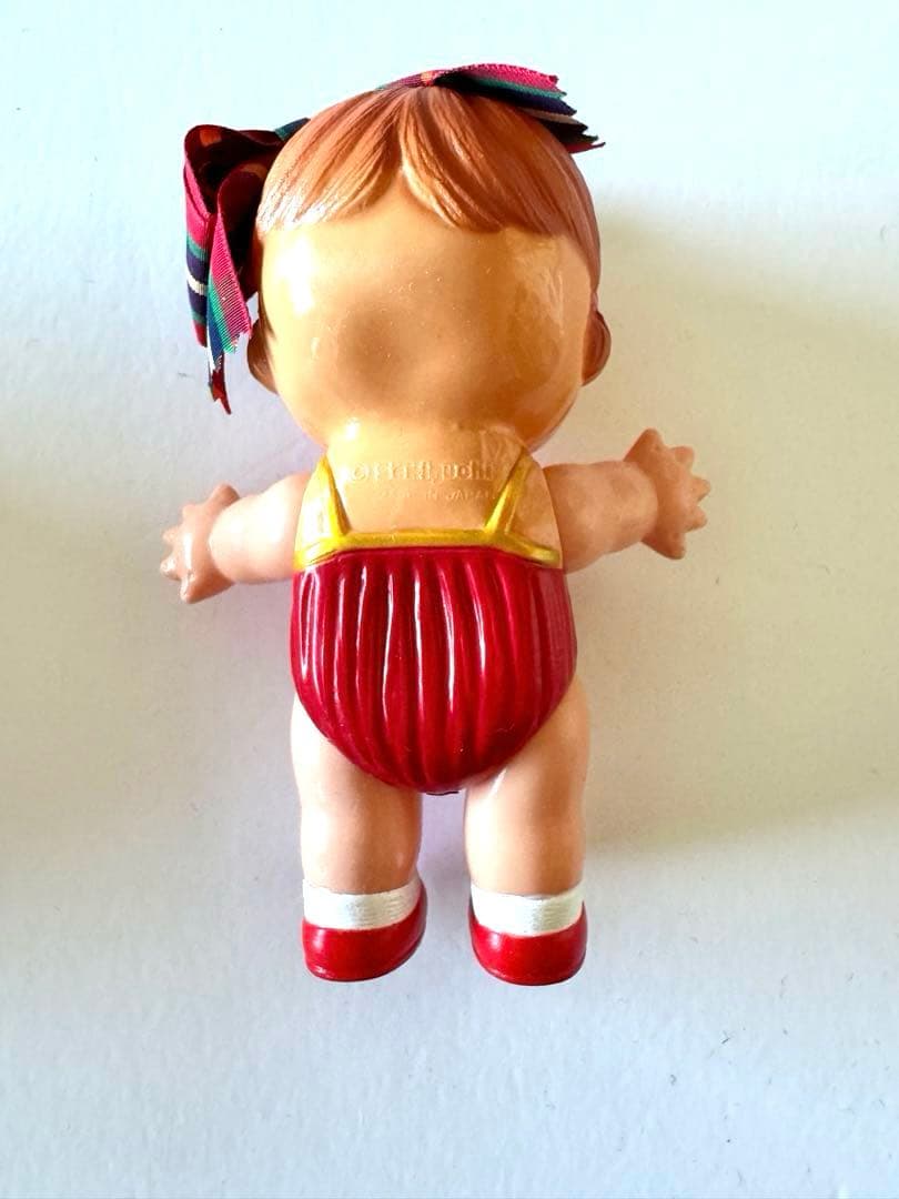 セキグチ 懐かしのセルロイド人形 復興版リボン少女 レトロ 1985年