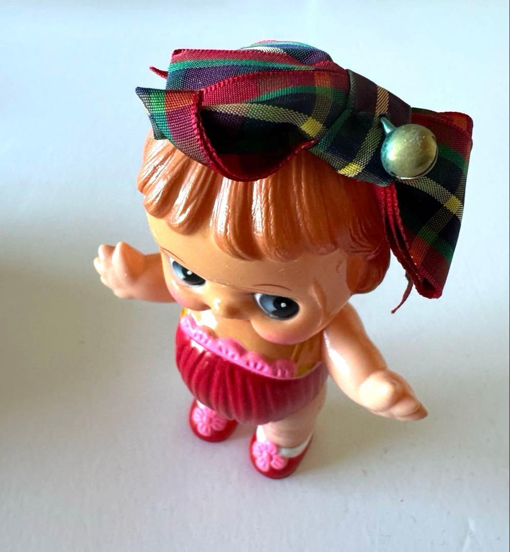 セキグチ 懐かしのセルロイド人形 復興版リボン少女 レトロ 1985年