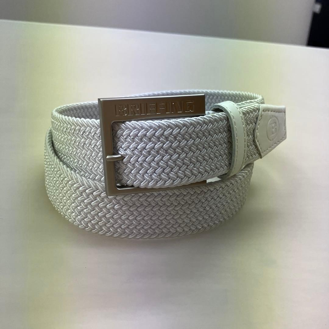 BRIEFING メンズベルト ホワイト Mサイズ