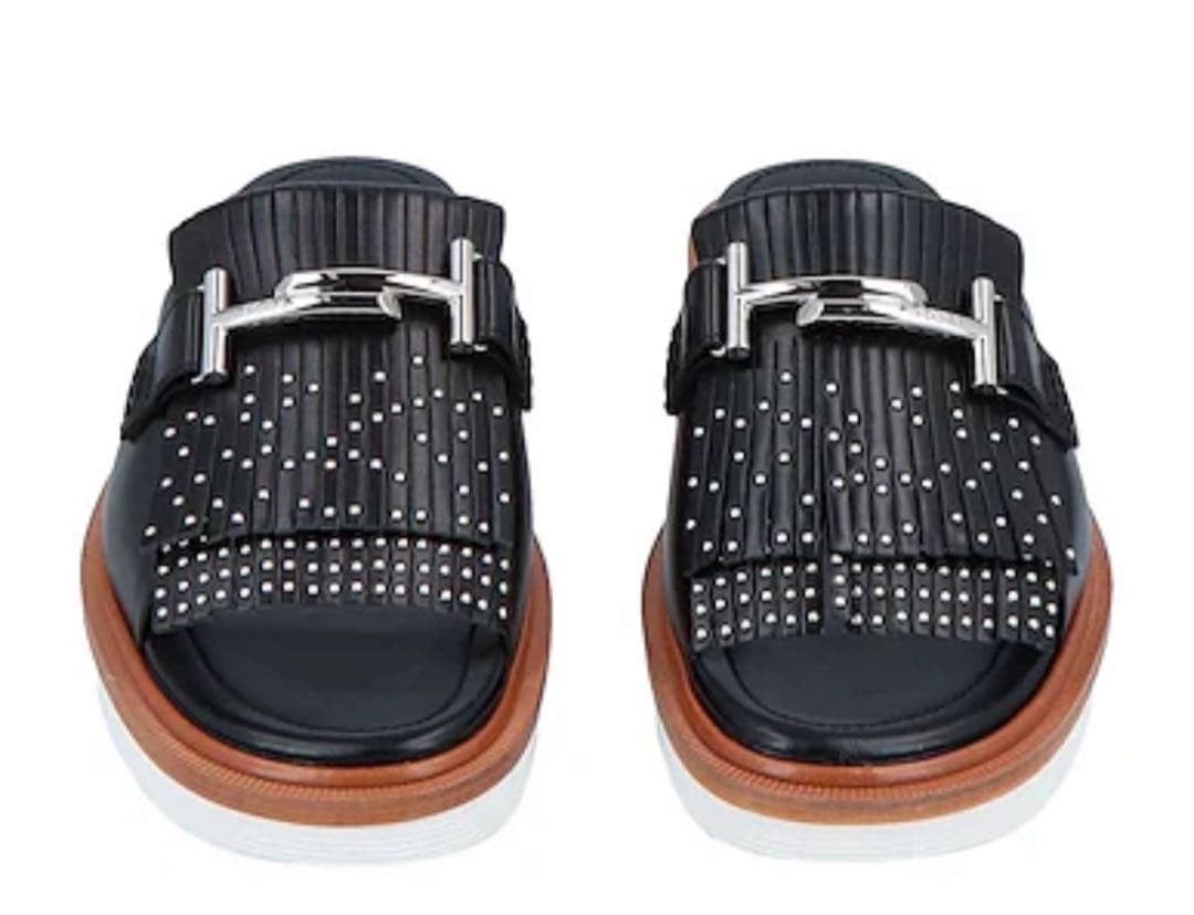 TOD'S トッズ フリンジ スタッズ サンダル 37